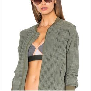 TOUCHE x MORGAN STEWART Brendan Bomber Jacket in Red